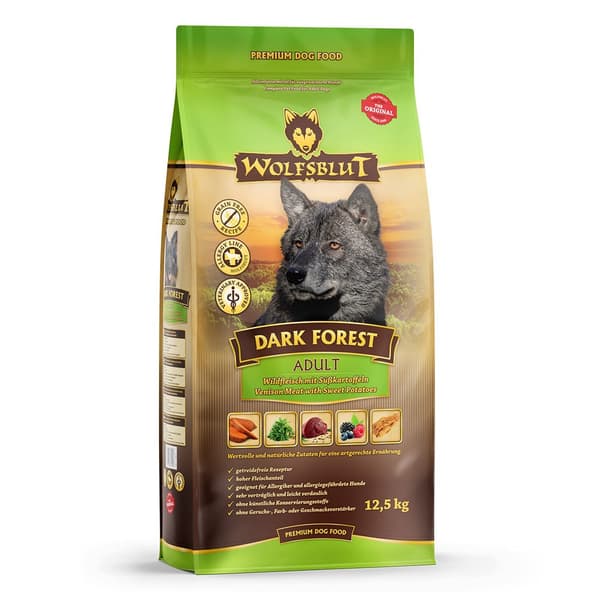 Tørfoder til hunde WOLFSBLUT Dark Forest Adult 12,5 kg
