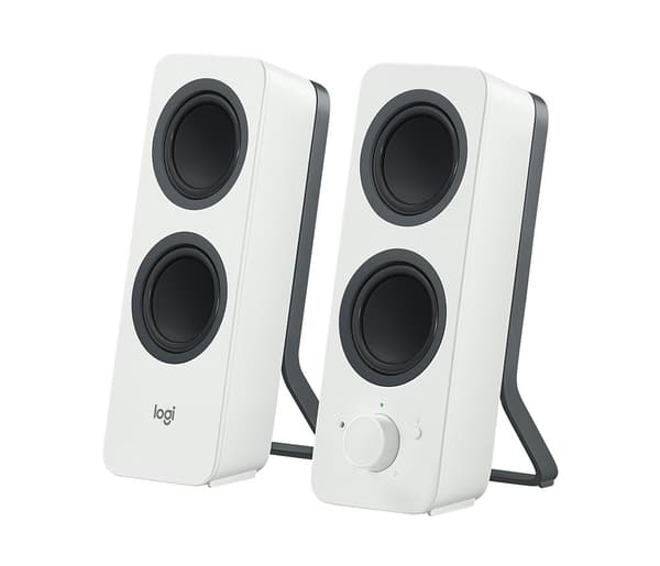Logitech Z207 computerhøjttalere hvide, Bluetooth, 2.0 kanaler.