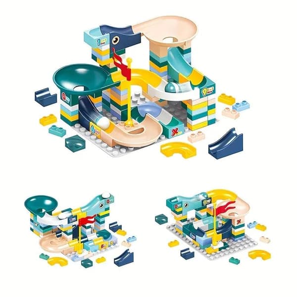 Klotbana med klossar BLOCKS VARIABLE SLIDING - 65 delar
