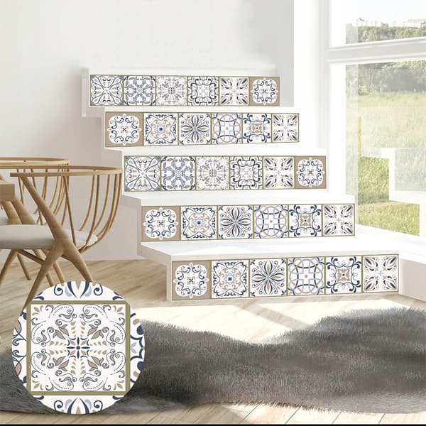 Selvhæftende PVC-patchwork-paneler sæt med 10 tapet 20x20cm ZM-06-033