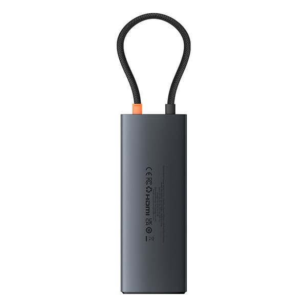 HUB-adapter splitter 10in1 HDMI USB-A USB-C RJ45 SD TF - grå