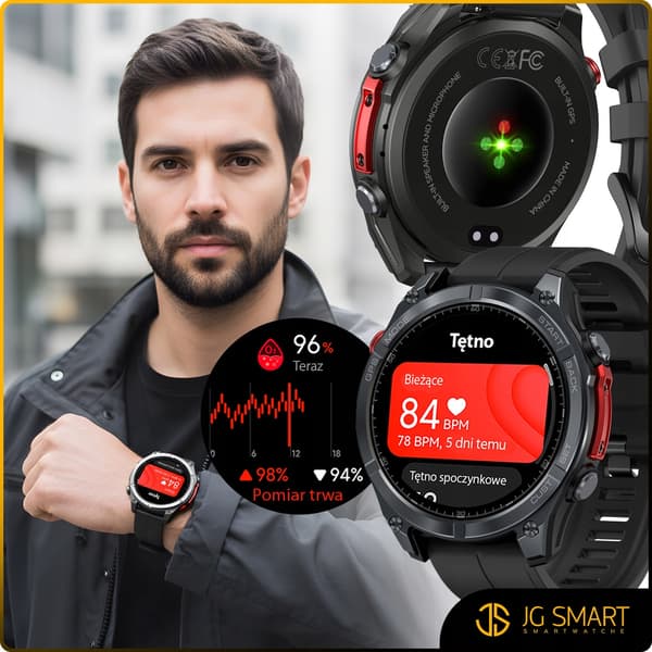 SMARTWATCH VERTIX - CZARNY