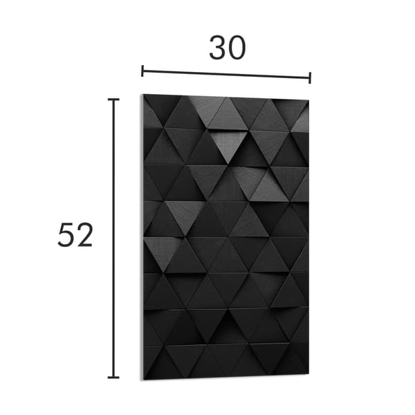 GLASSKÆREBRÆT 30x52 Sort
