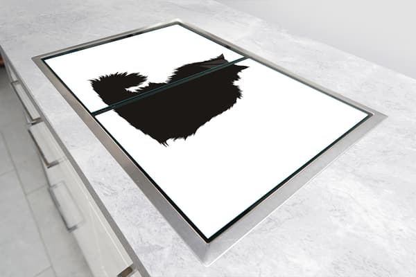 GLASBESKYTTELSESPLADE TIL KOMFUR 90x52 KAT.