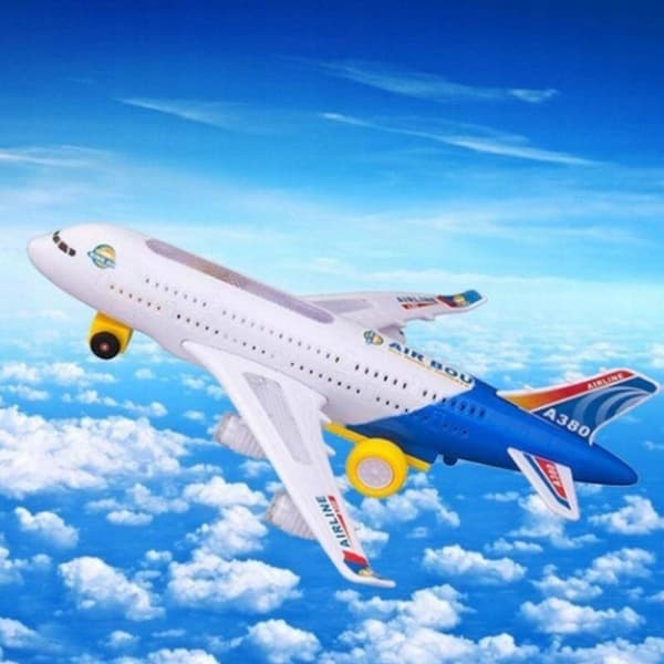 STORT A380 PASSAGERFLY KØRER LYD 22 cm
