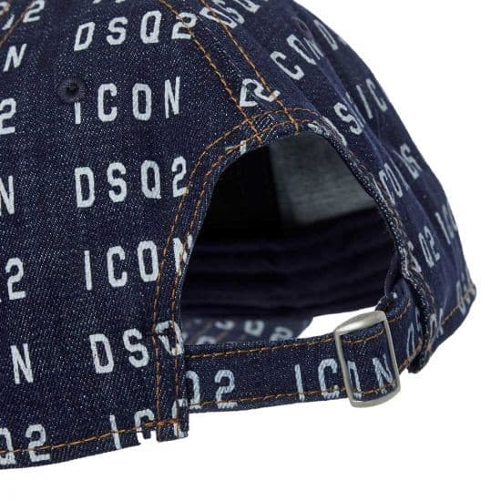DSQUARED2 ICON -brändätty lippis DENIM BLU