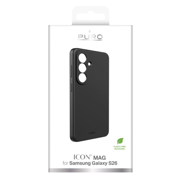 Silikone-etui til Samsung Galaxy S26 ICON - sort