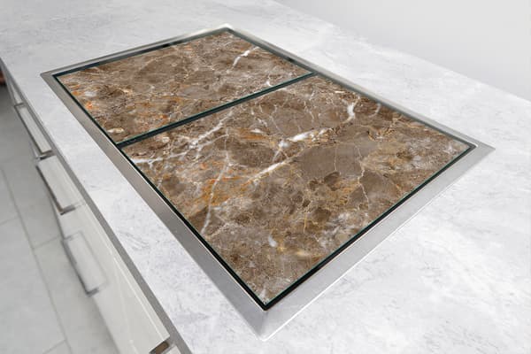 GLASSKYDDSPLÅT FÖR SPIS 90x52 MARMOR