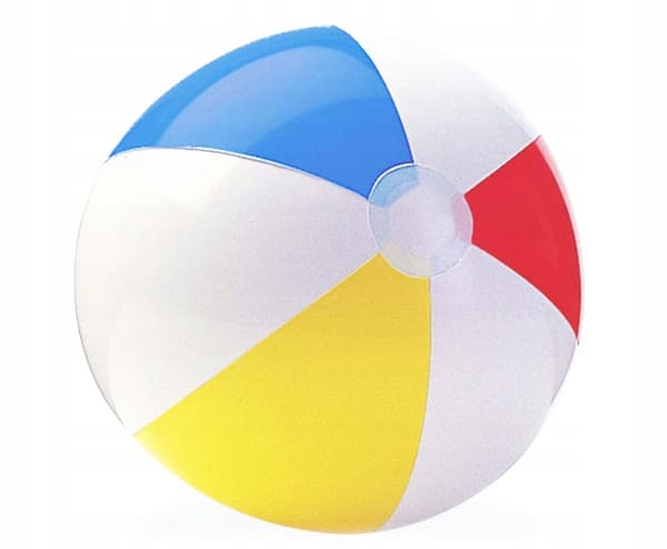 Intex oppustelig farverig strandbold 51 cm
