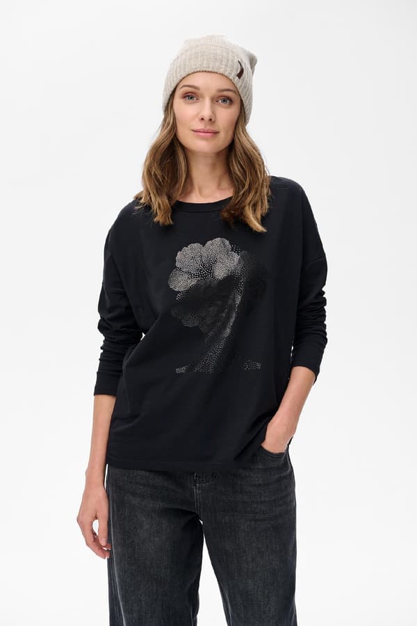Siri Sort Damebluse 34/36