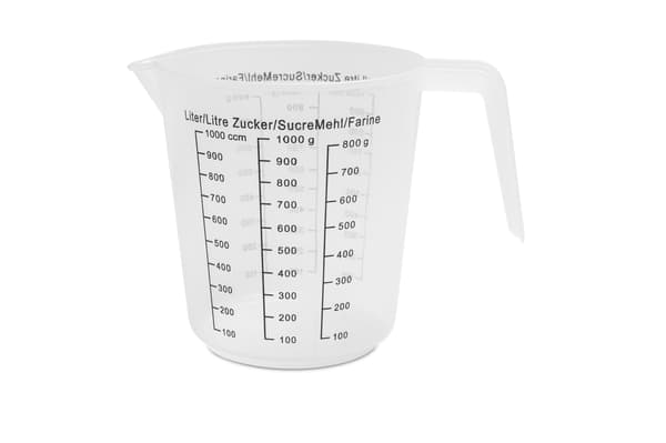 1000 ml nestettä mittaava kannu