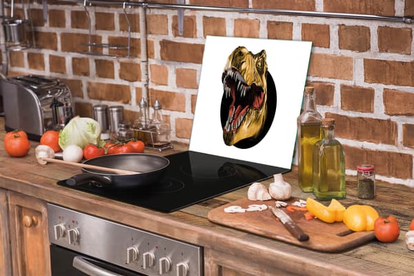 SKÄRBRÄDA I GLAS 52x40 DINOSAURIE
