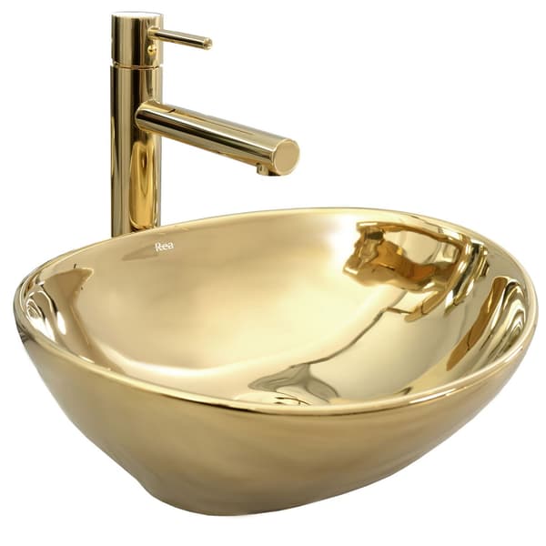 SOFIA GOLD HÅNDVASK - BORDPLADE SKU REA-U9015