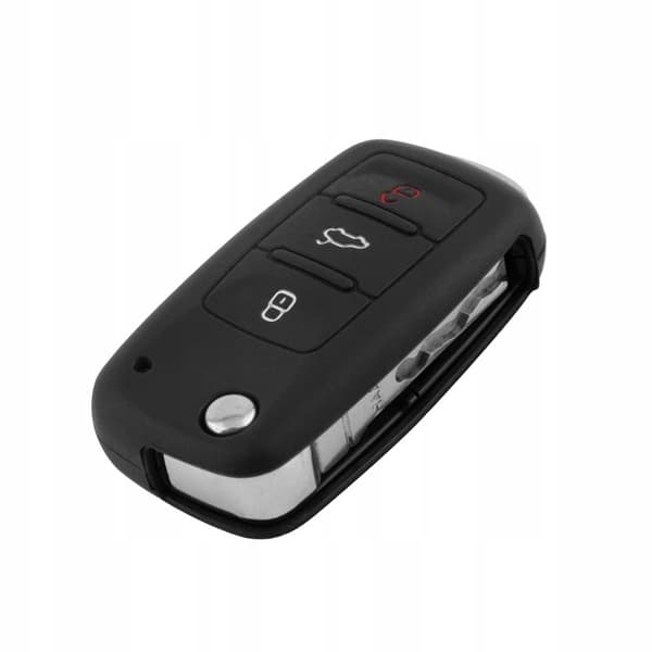 Silikone etui til nøgle VW Skoda Seat sort