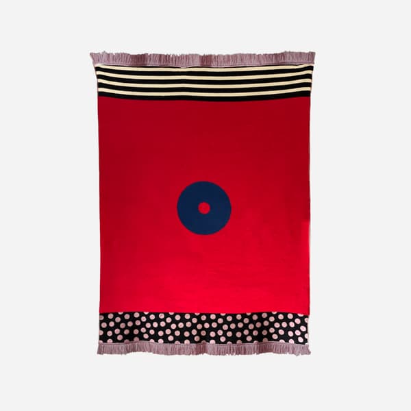 Bomuldstæppe CAREGIVER Red Dot