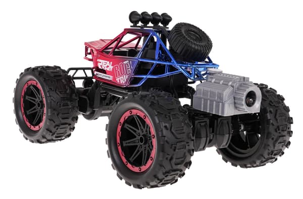 REAL ROCK Crawler med røgfunktion R/C Rød