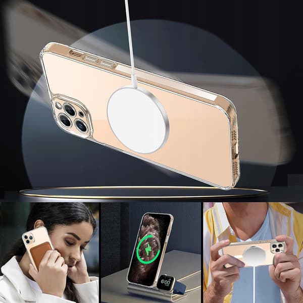 MAGNETISK ETUI TIL MAGSAFE TIL IPHONE 11 PRO SHOCK ETUI + GLAS