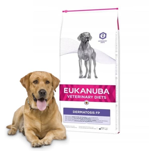 EUKANUBA Dermatosis Formula tørfoder til hunde til fødevareoverfølsomhed 12 kg