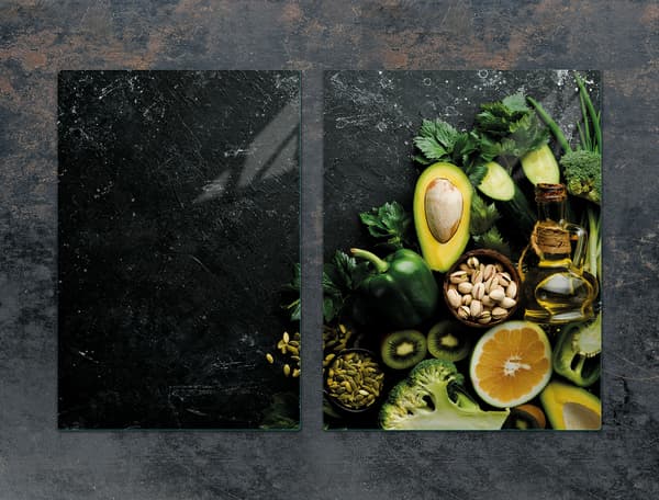 GLASSKYDDSPLÅT 75x52 AVOCADO