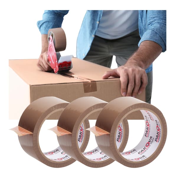 PAKOVA 48/50 BRUN 3-PACK packtejp