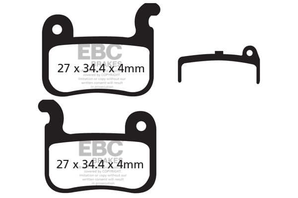 CFA370R - EBC Brakes Organic Performance -pyörän jarrupalat