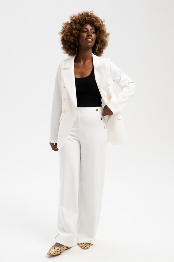 Endorfina Plus Size Damjacka Ecru 50