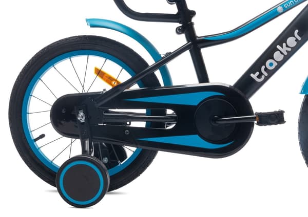 Drengecykel 14 tommer Tracker cykel neonblå