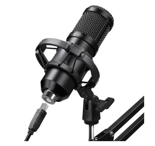 Defender SPACE GMC 450 kablet mikrofon med STREAM USB streamingstativ