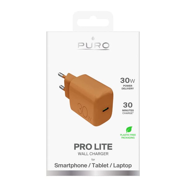 USB-C Pro Lite 30W Vægoplader - Orange