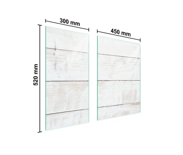 GLASBESKYTTELSESPLADE 75x52 TRÆ