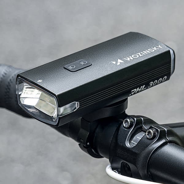 Forlygte med USB-C kabel 3000 lm - sort