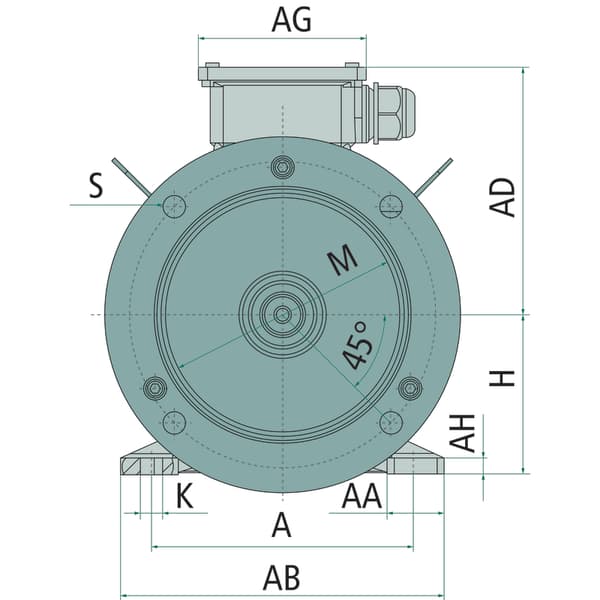 Elmotor 112-4-B5-4/6 granit