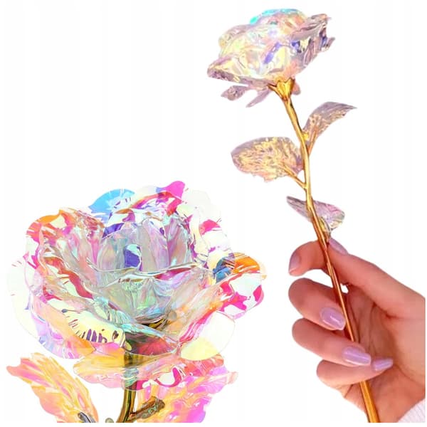 Evig regnbue LED-rose