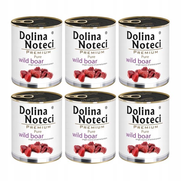 Dolina Noteci Pure Dzik våtfoder för hundar 6x800g