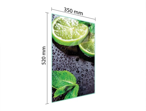 GLAS SKÆREBRÆT 35x52 LIME