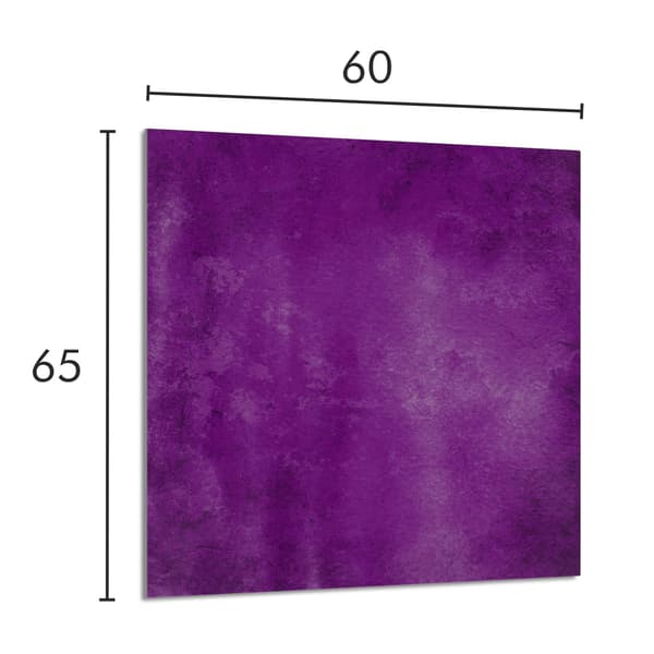 GLASPANEL TIL KØKKEN 60x65 Lilla