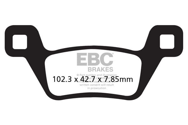 EBC FA600R bremseklodser (sæt til 1 skive)