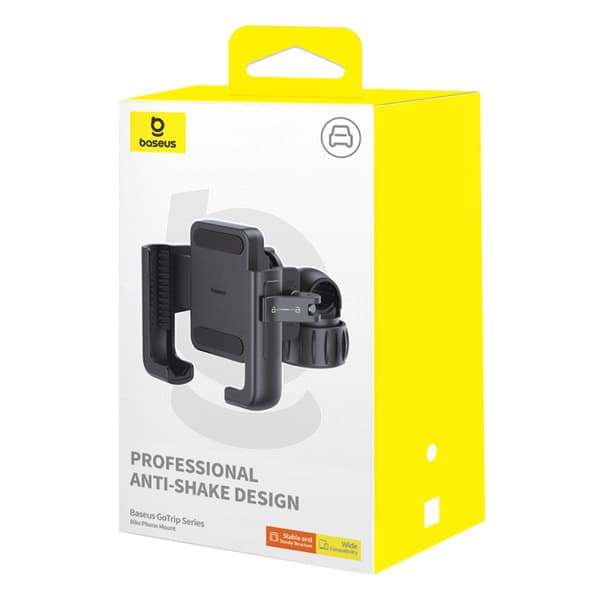 GoTrip Telefonholder til Cykel, Scooter, Styrmontering - Sort