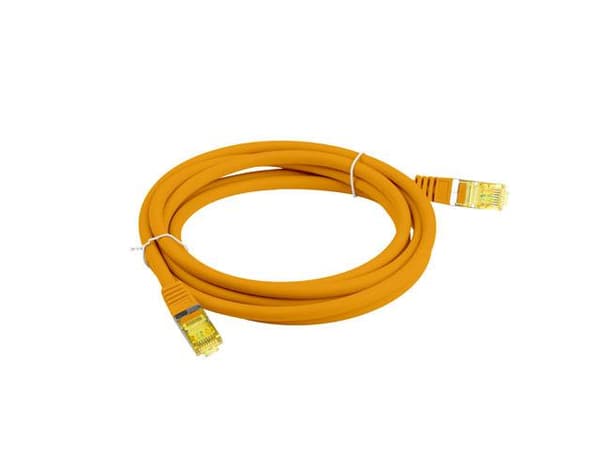 Lanberg S/FTP Patchkabel Cat.6A 2m LSZH CU Fluke Passed Orange