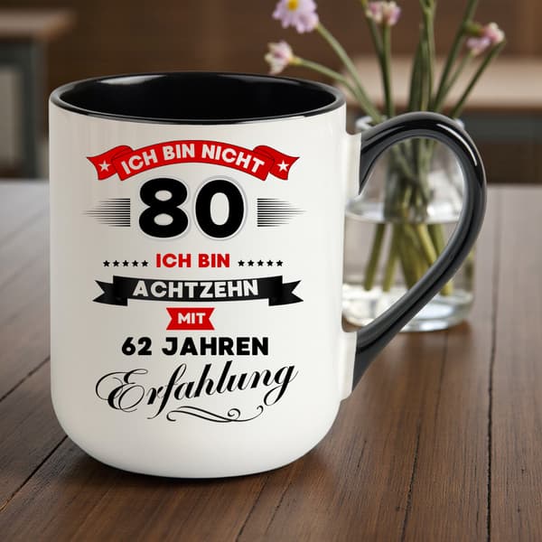 Rolig mugg, present till en 80-årsdag