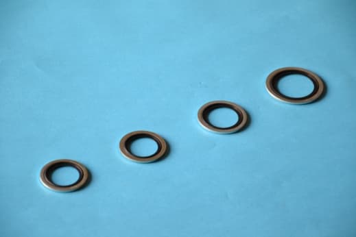 Metgummi rustfri stålskive VITON/316 M36