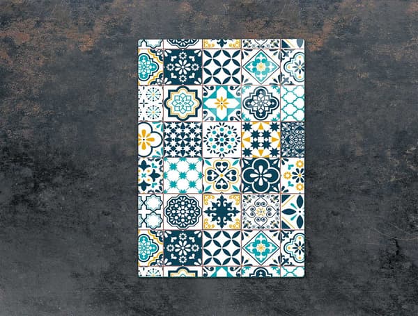 GLAS SKÄRBRÄDA 35x52 MOSAIK