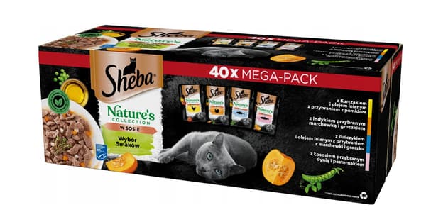 Våtfoder för katter Sheba gelé Fjäderfä 80 g, 80 påsar