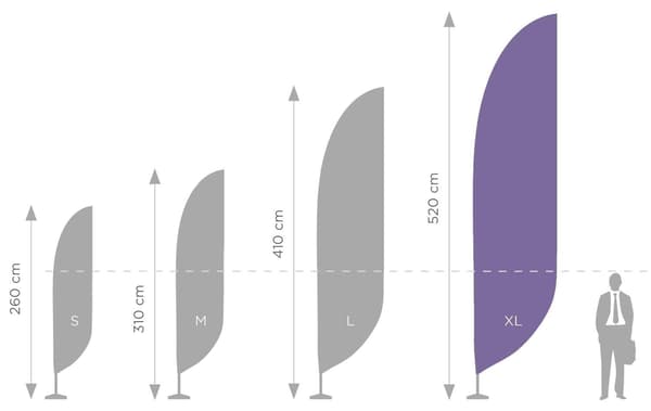 Standard XL-mast 550 cm