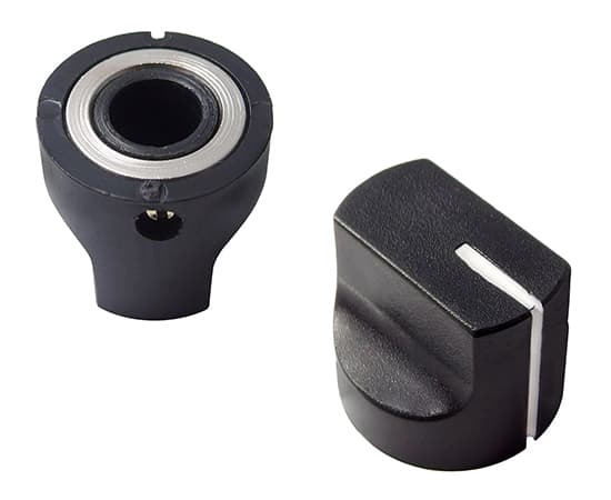 Högkvalitativ svart potentiometerknopp