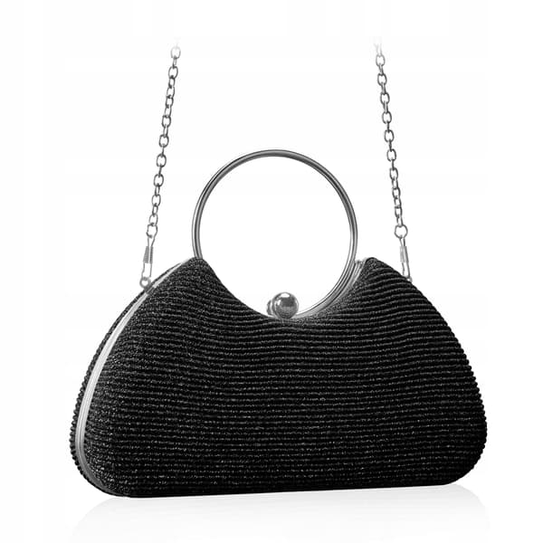 BTD-LP-03 SORT Glitter formel taske med TWINKLE hank