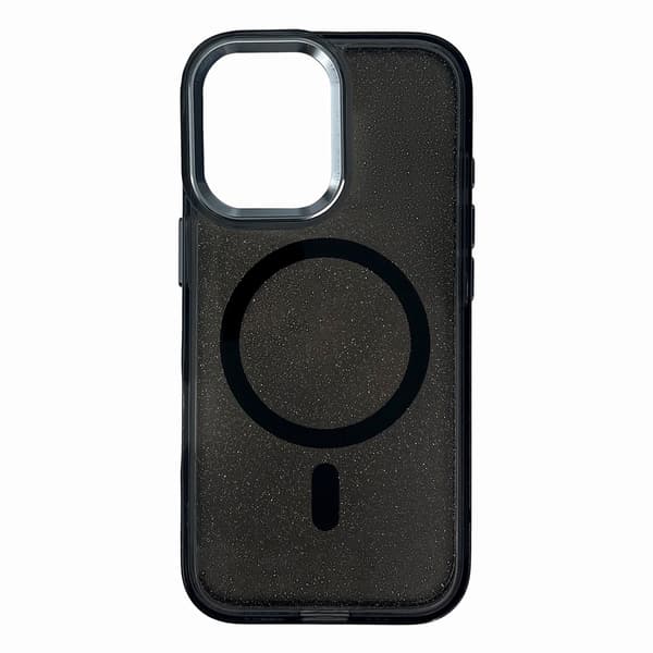 iPhone 17 Pro MagSafe Glitter-cover - Sort