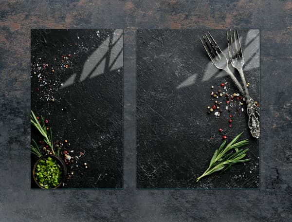 GLASSKYDDSPLÅT FÖR SPIS 70x52 KÖK