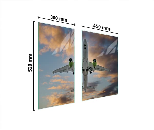 GLASBESKYTTELSESPLADE 75x52 PLAN