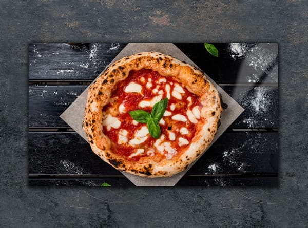 GLAS SKÆREBRÆT 52x30 PIZZA